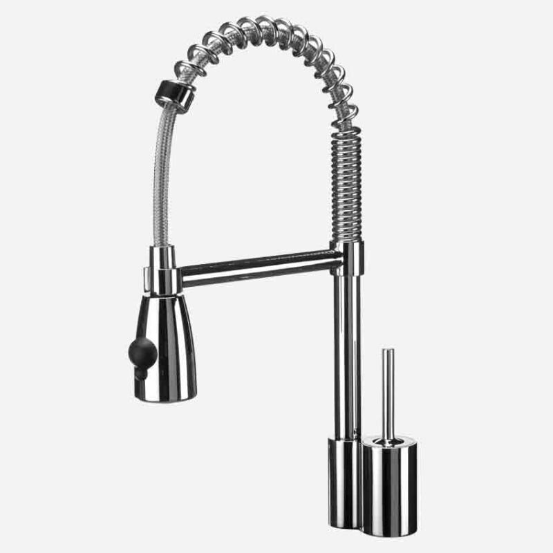 Изображение товара Высокий однорычажный смеситель для кухни Webert Omega с поворотным изливом, хром