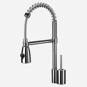Изображение товара Высокий однорычажный смеситель для кухни Webert Omega с поворотным изливом, хром