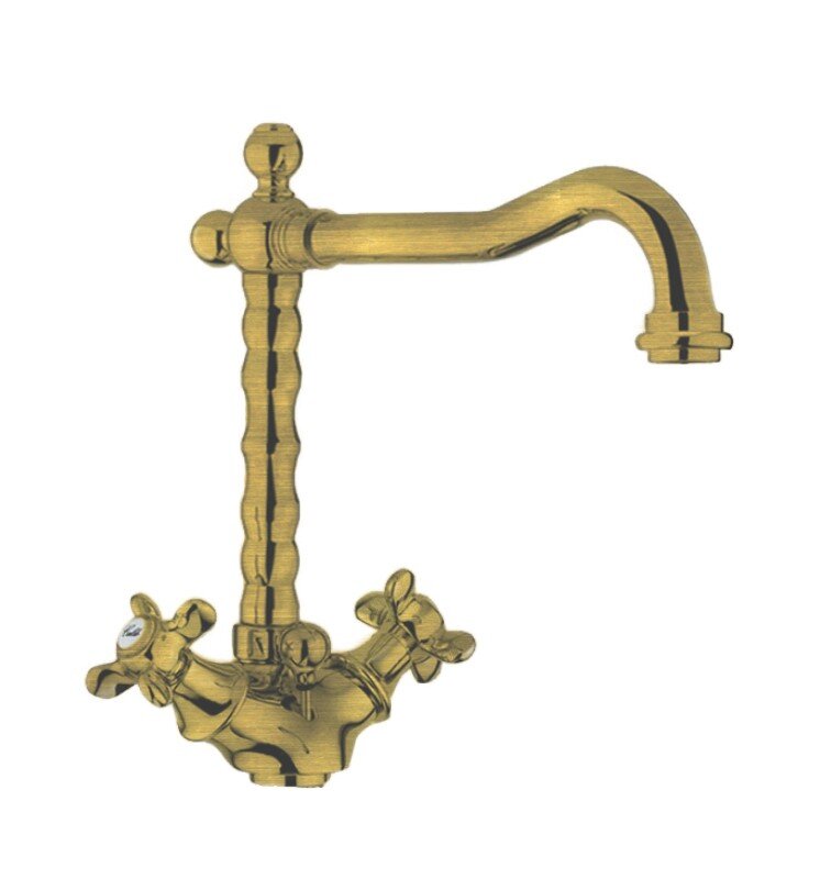 Изображение товара Смеситель для раковины Webert Ottocento OT700302065 бронза Италия двухвентильный