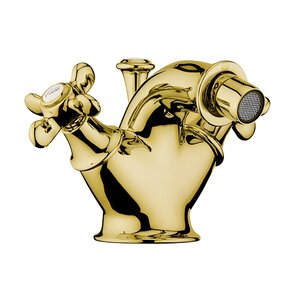 Изображение товара Смеситель для биде Webert Ottocento OT710102010 с донным клапаном, золото