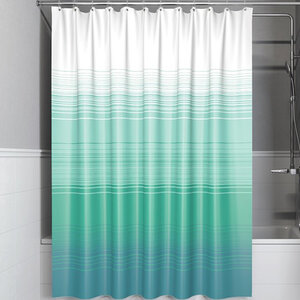 Изображение товара Штора для ванной комнаты Iddis Base 180x200 см голубой полиэстер водоотталкивающая