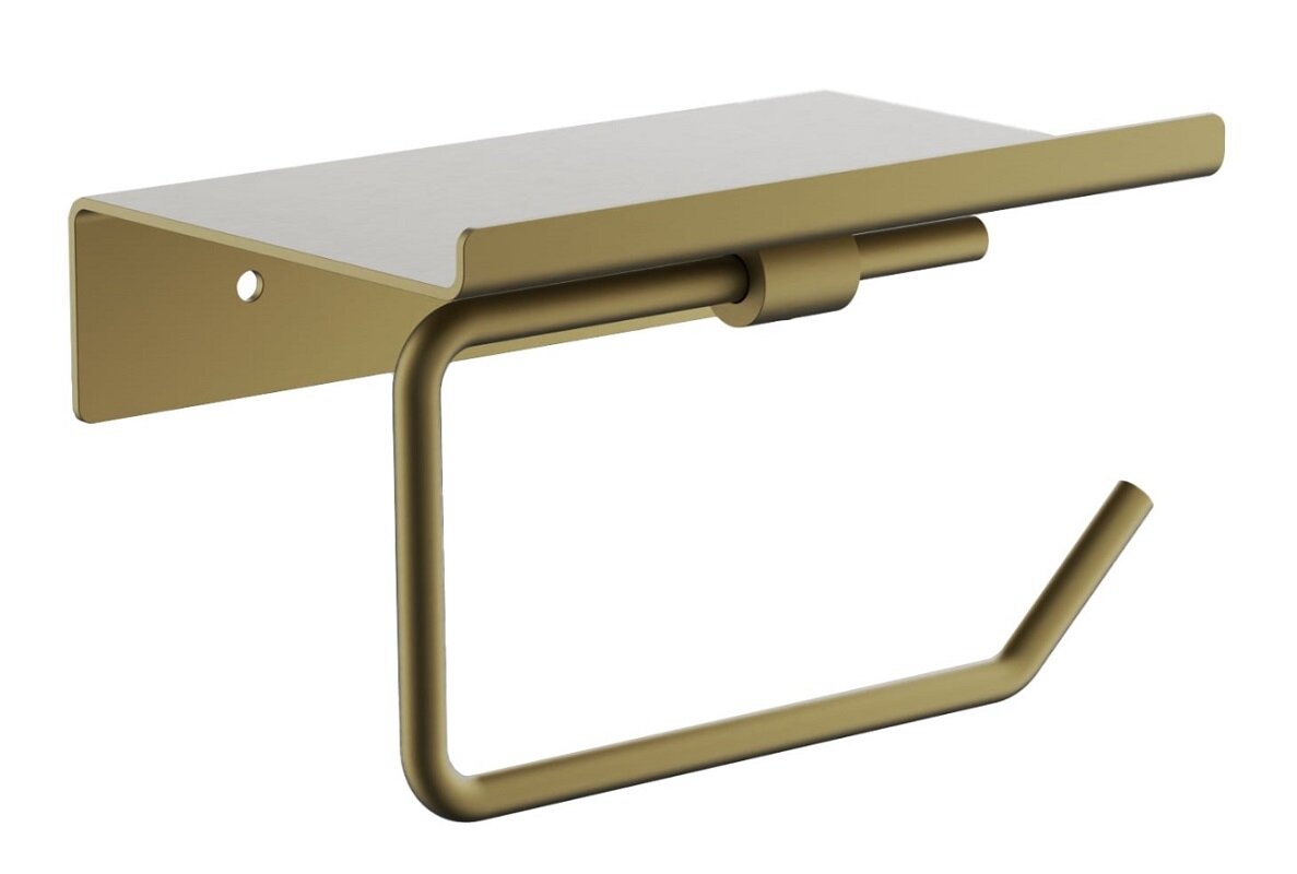 Изображение товара Держатель туалетной бумаги Belz B9001-5 с полкой, брашированное золото