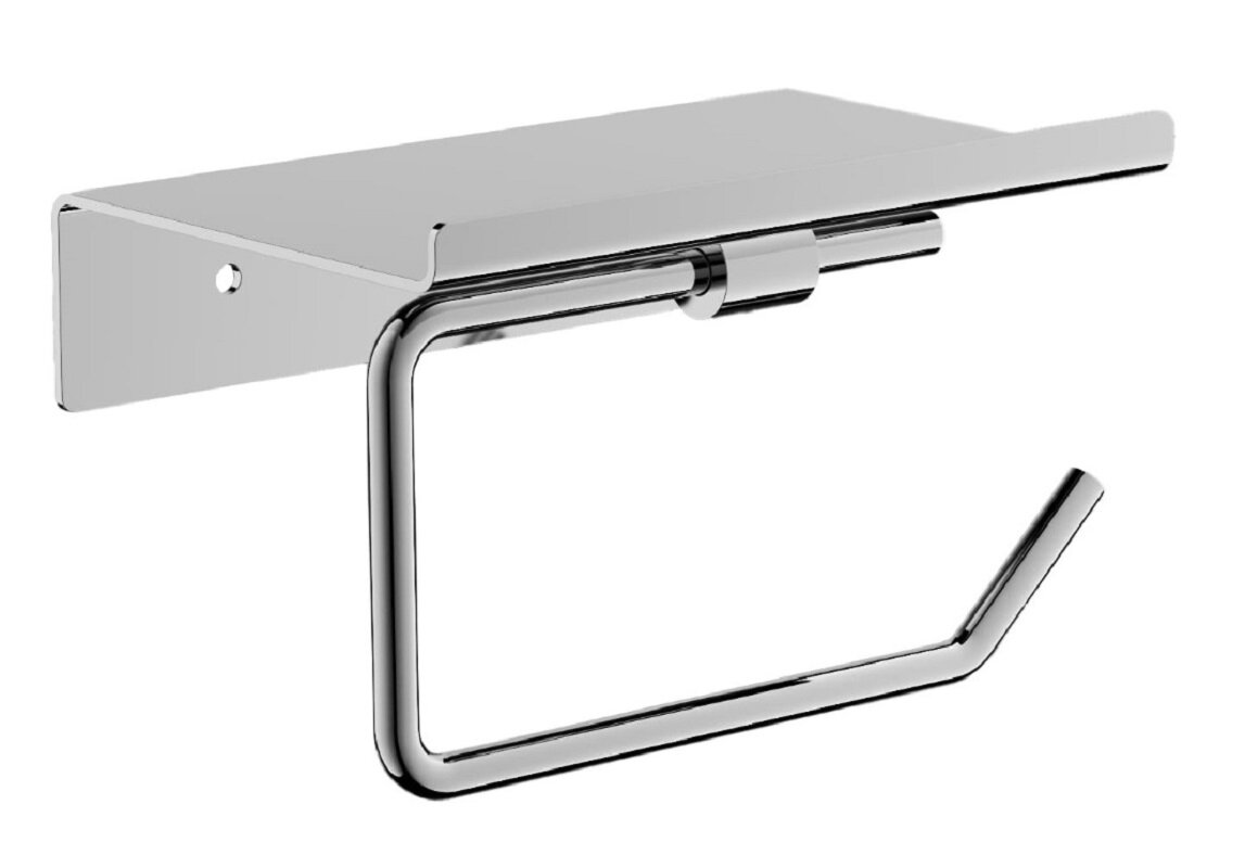 Изображение товара Держатель туалетной бумаги Belz B9001 с полкой, хром