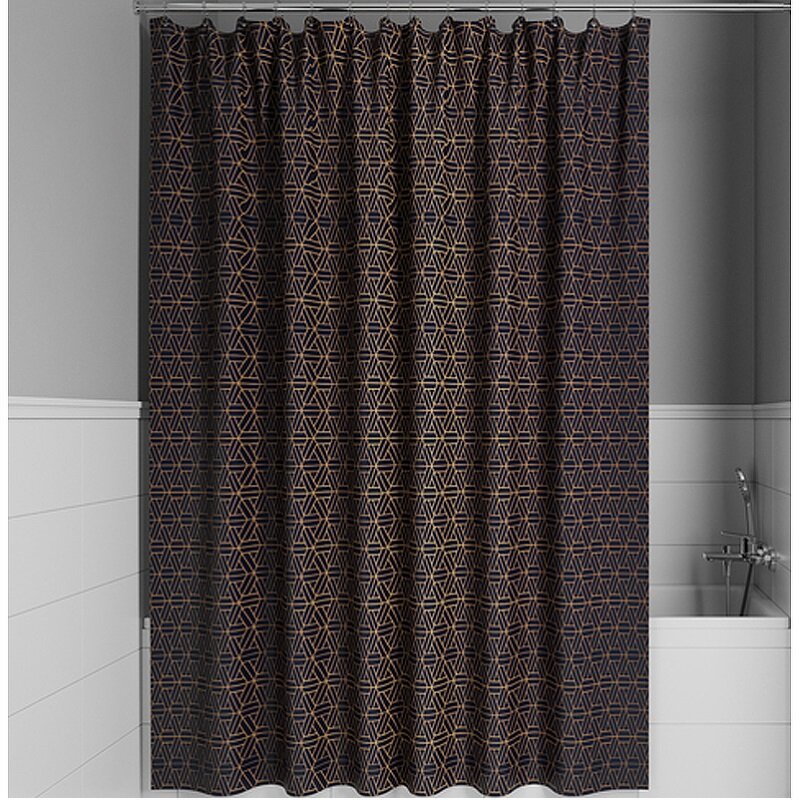 Изображение товара Штора для ванной комнаты Iddis Base BG05P24i11 240х200 см синяя полиэстер водоотталкивающая