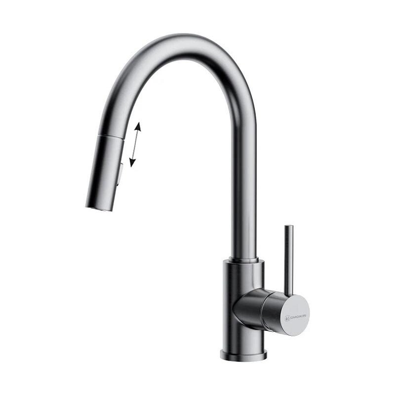 Изображение товара Смеситель для кухни Omoikiri Shinagawa-SB-BN 4994459, нержавеющая сталь Изображение товара Смеситель для кухни Omoikiri Shinagawa-SB-BN 4994459, нержавеющая сталь