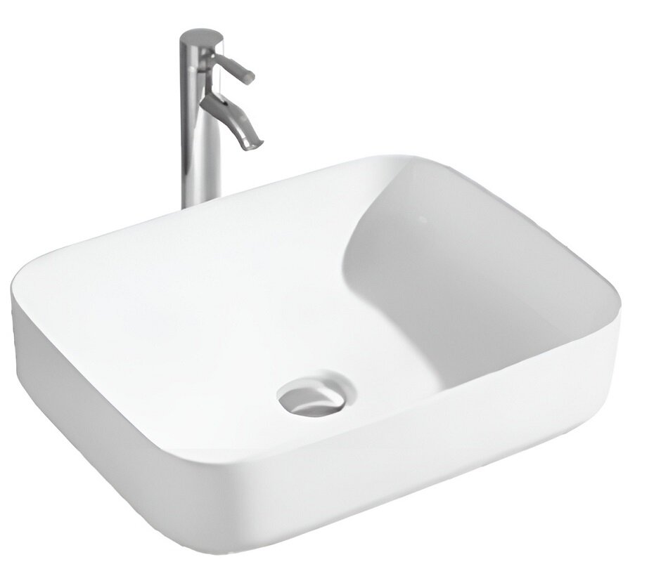 Изображение товара Раковина Splendy Bliss BL10550T0NW, 50 см, фарфор, белая Изображение товара Раковина Splendy Bliss BL10550T0NW, 50 см, фарфор, белая