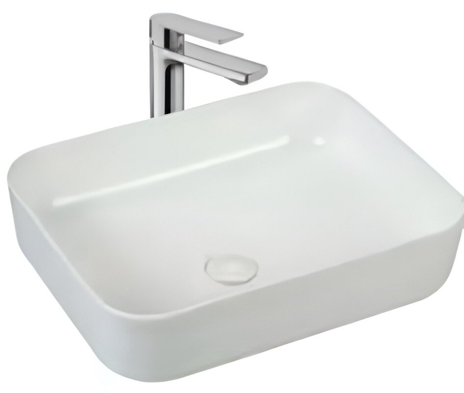 Изображение товара Раковина Splendy Bliss BL10550T0NWM, 50 см, фарфор, белая матовая