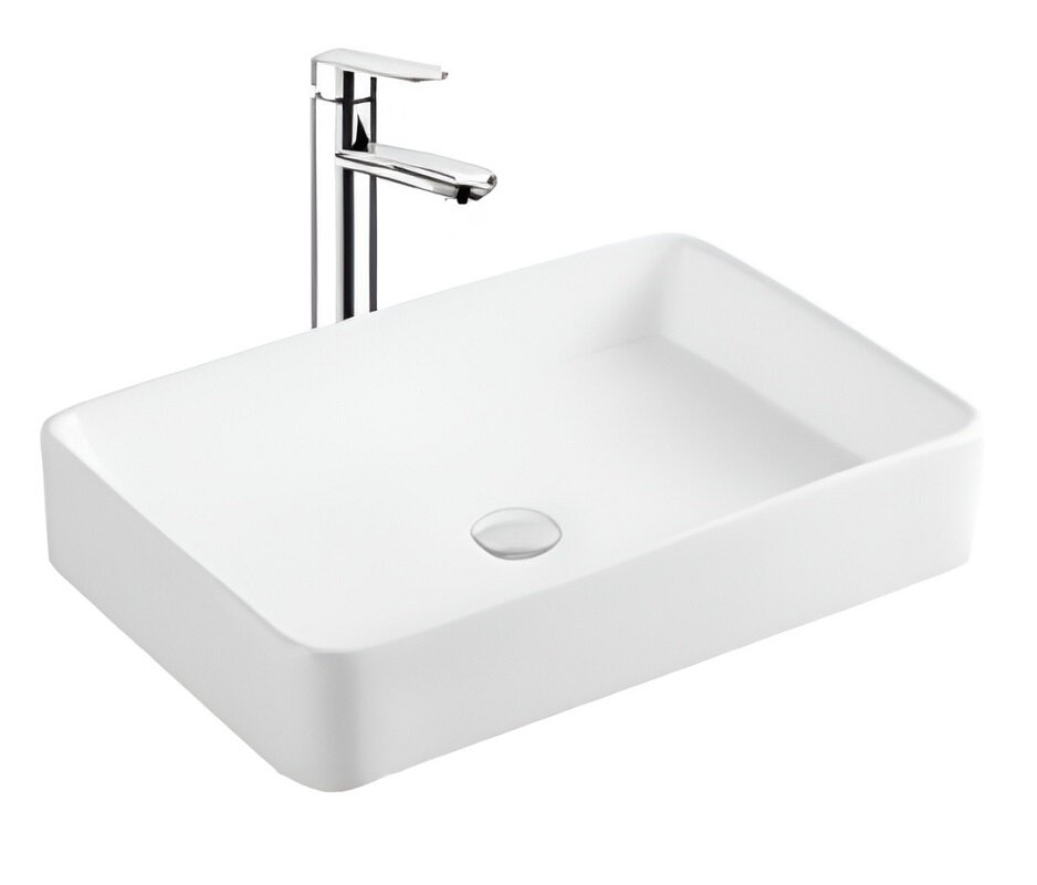 Изображение товара Раковина Splendy Confession CO10560T0NW 60 см, фарфор, белая Изображение товара Раковина Splendy Confession CO10560T0NW 60 см, фарфор, белая