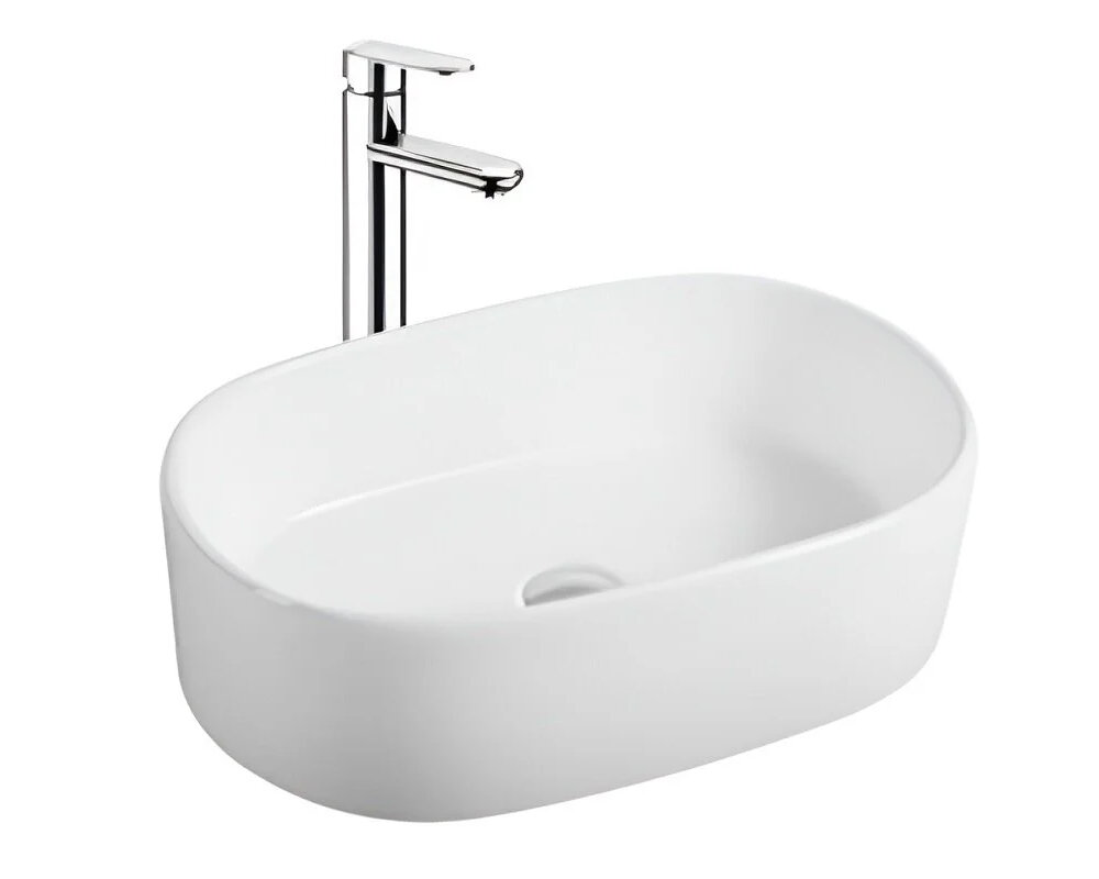 Изображение товара Раковина Splendy Pride PR10556T0NW, 56 см, фарфор, белая Изображение товара Раковина Splendy Pride PR10556T0NW, 56 см, фарфор, белая