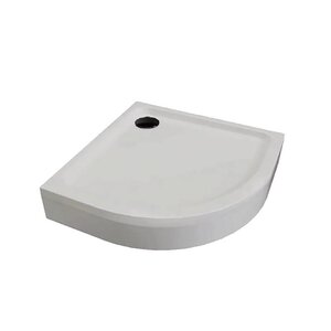 Изображение товара Душевой поддон Радомир Берген 1-11-6-0-0-350, 90 х 90 см, четверть круга, акрил, белый, черный