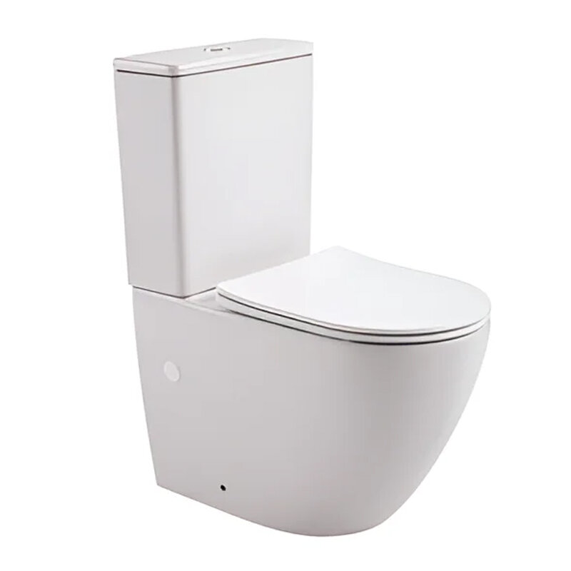 Изображение товара Унитаз напольный Splendy Light LI10163FYWMW/Light LI10238DWM, безободковый, с сиденьем микролифт, снаружи белый матовый, внутри белый глянцевый