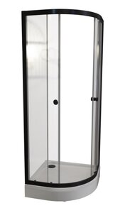 Изображение товара Душевой уголок Радомир Берген RD 1-09-6-0-0-3490, 80 x 80 см, стекло прозрачное, профиль черный