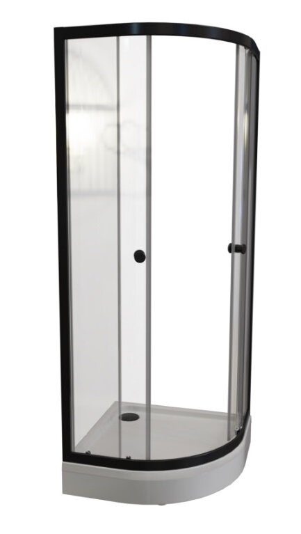 Изображение товара Душевой уголок Радомир Берген RD 1-09-6-0-0-3500, 90 x 90 см, черный профиль