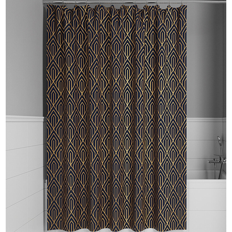 Изображение товара Штора для ванной комнаты Iddis Base BG05P18i11, 180 x 200 см, полиэстер, цвет синий