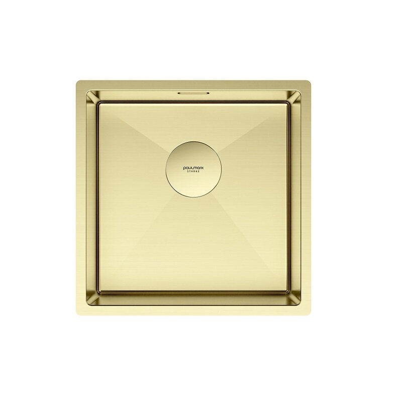 Изображение товара Мойка кухонная Paulmark Next 44 UNI из нержавеющей стали, золото, 44 см