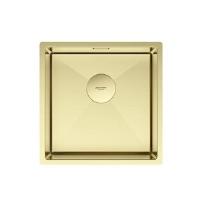 Изображение товара Мойка кухонная Paulmark Next 44 UNI из нержавеющей стали, золото, 44 см