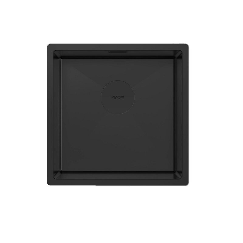 Изображение товара Мойка кухонная Paulmark Next 44 UNI, PM214444-MBN, 44 см, цвет черный матовый Изображение товара Мойка кухонная Paulmark Next 44 UNI, PM214444-MBN, 44 см, цвет черный матовый