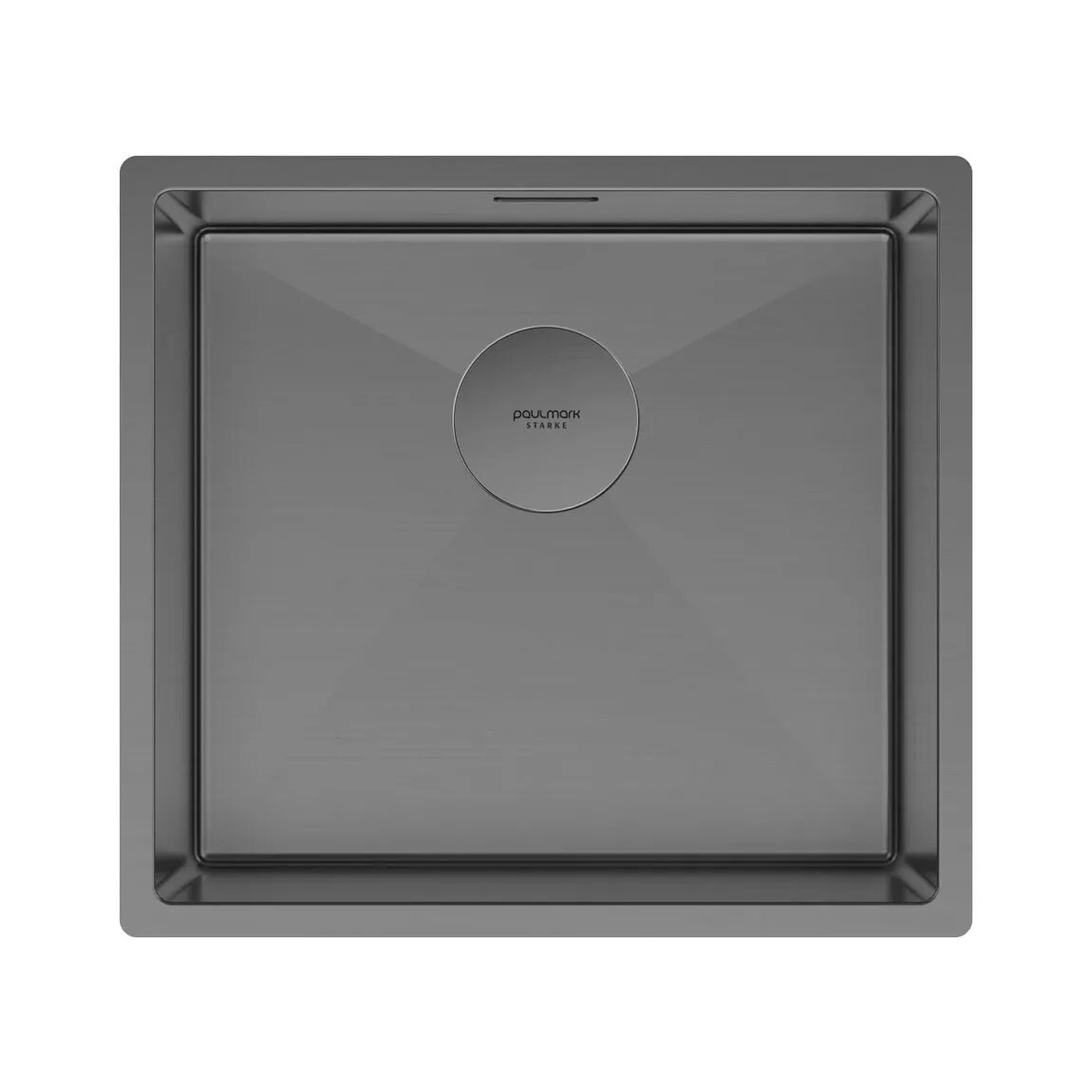 Изображение товара Мойка кухонная Paulmark Next 48 UNI, PM214844-GM, 48 см, цвет вороненая сталь Изображение товара Мойка кухонная Paulmark Next 48 UNI, PM214844-GM, 48 см, цвет вороненая сталь