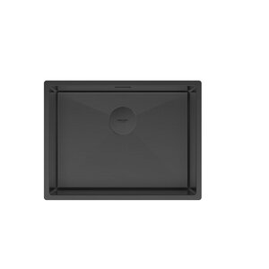 Изображение товара Мойка кухонная Paulmark Next 58 UNI, PM215844-MBN, 58 см, цвет черный матовый