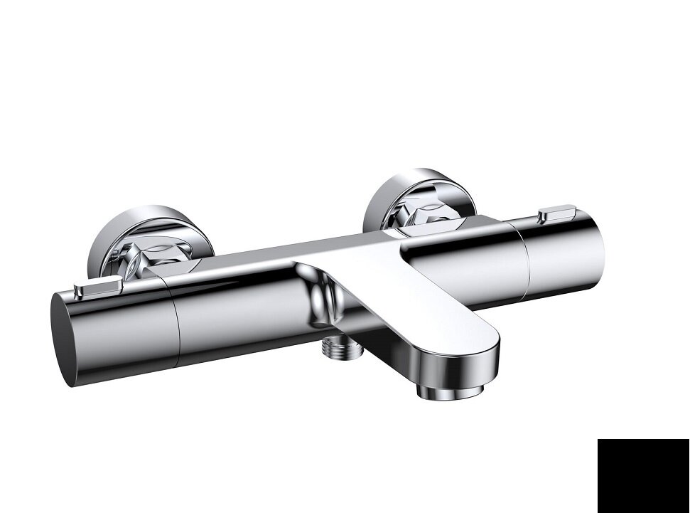 Изображение товара Смеситель Splendy Charm CH203N2T219BM, для ванны и душа, термостатический, черный матовый