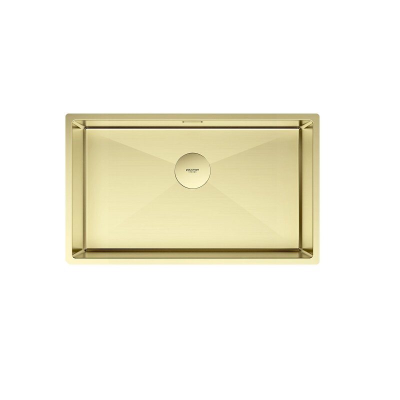 Изображение товара Мойка кухонная Paulmark Next 74 UNI 74 см светлое золото нержавеющая сталь