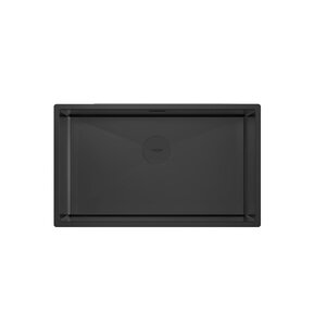 Изображение товара Мойка кухонная Paulmark Next 74 UNI, PM217444-MBN, 74 см, цвет черный матовый