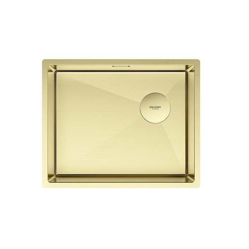 Изображение товара Мойка кухонная Paulmark Next-Skew 54 UNI из нержавеющей стали, золото, угловая установка