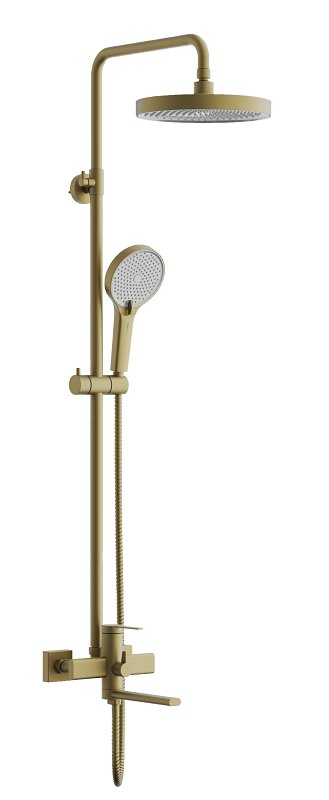Изображение товара Душевая система Belz B813 B24813-5 с изливом и 3 режимами, золото