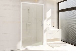 Изображение товара Душевая дверь в нишу Royal Bath Accord RB105HS-T, 105 см, стекло прозрачное, профиль белый