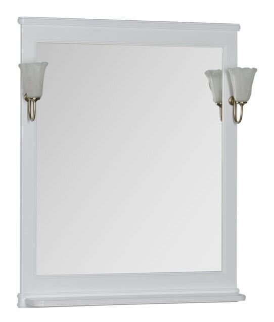 Изображение товара Зеркало Aquanet Валенса 80 белый матовый подвесное ретро стиль