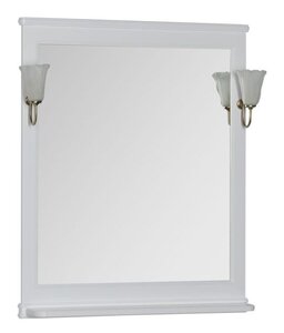 Изображение товара Зеркало Aquanet Валенса 80 белый матовый подвесное ретро стиль