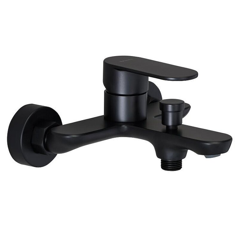 Изображение товара Смеситель Splendy Rest RE203N2K215BM, для ванны и душа, черный матовый Изображение товара Смеситель Splendy Rest RE203N2K215BM, для ванны и душа, черный матовый