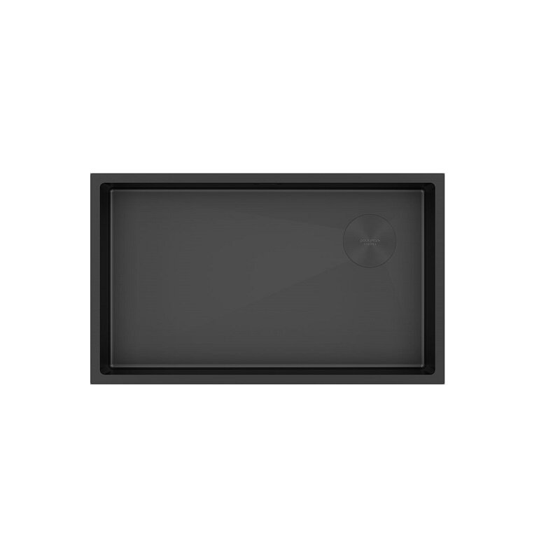 Изображение товара Мойка кухонная Paulmark Next-Skew 74 UNI, PM887444-MBN, 74 см, цвет черный матовый