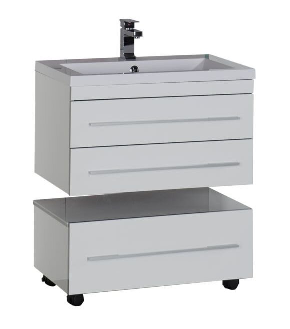 Изображение товара Подвесная тумба под раковину Aquanet Верона 75, белая, мебель для ванной