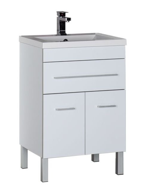 Изображение товара Тумба под раковину Aquanet Верона 58 напольная (2 дверцы, 1 ящик) 00182507, цвет белый