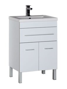Изображение товара Тумба под раковину Aquanet Верона 58 напольная белая (2 дверцы, 1 ящик)