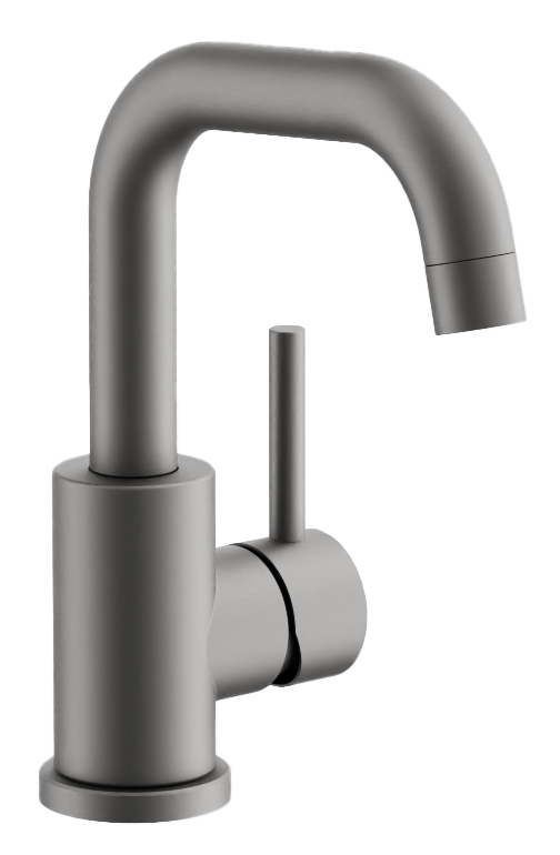 Изображение товара Смеситель для раковины Belz B10810-3 оружейная сталь поворотный излив