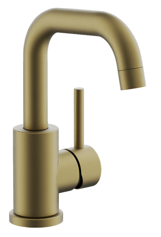 Изображение товара Смеситель для раковины Belz B10810-5 золото с поворотным изливом
