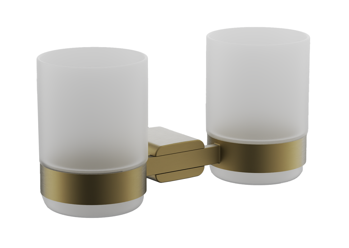 Изображение товара Стакан для зубных щеток Belz B908 B90808 двойной настенный золото