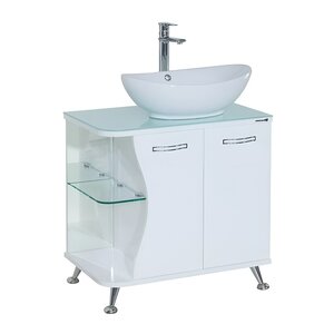 Изображение товара Тумба под раковину Bellezza Рио 70, 4633611242017/4633611241010, напольная, левая/правая, цвет белый