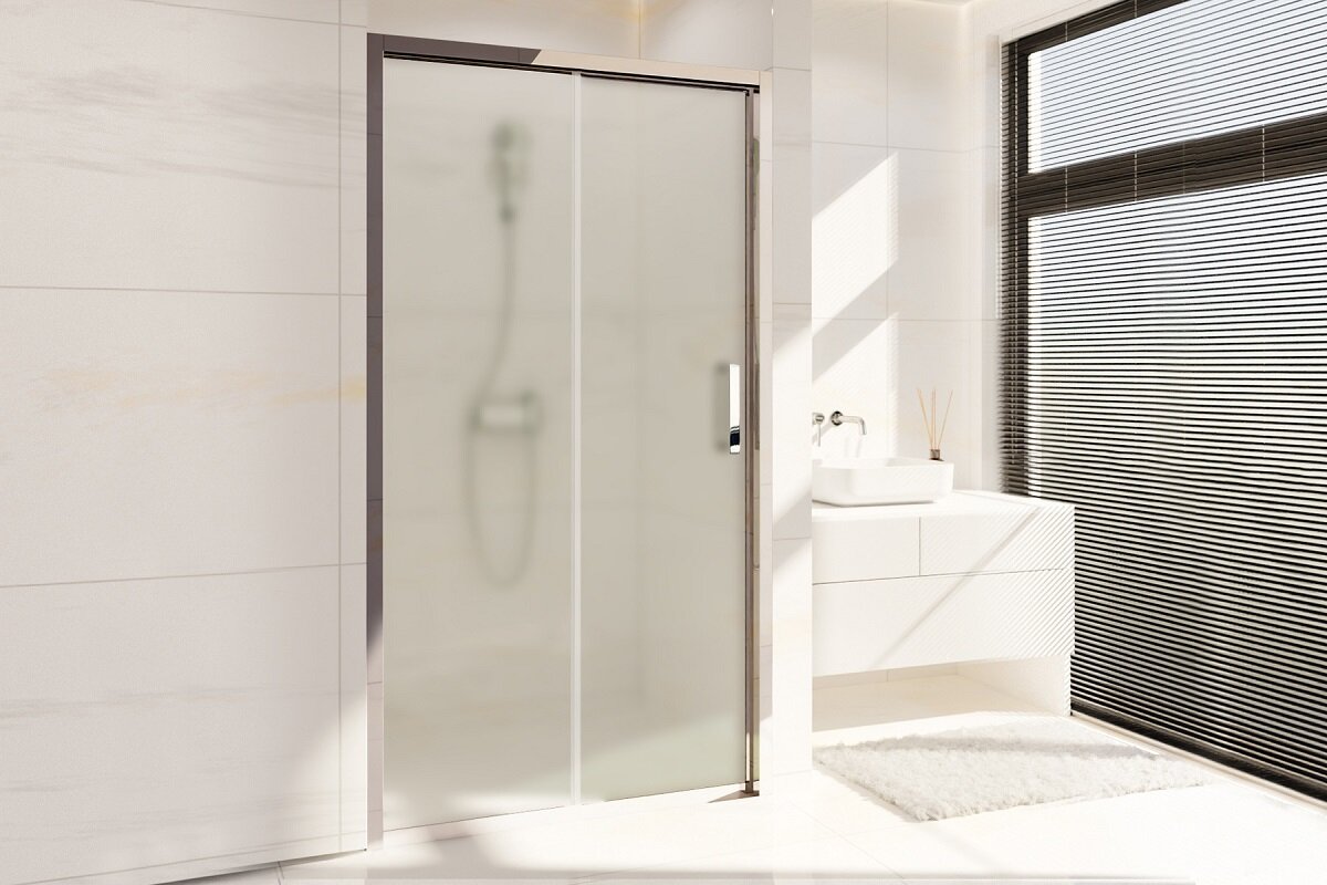 Изображение товара Душевая дверь в нишу Royal Bath Accord 115x200 см матовое стекло хром профиль