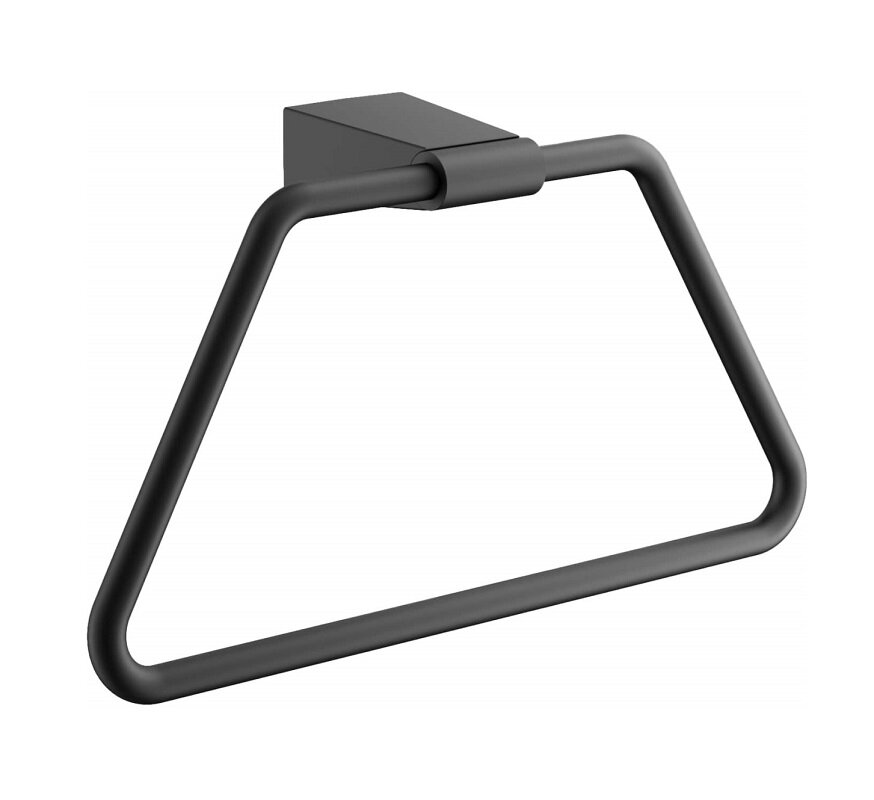 Изображение товара Полотенцедержатель Belz B91404 круглый настенный нержавеющая сталь черный матовый