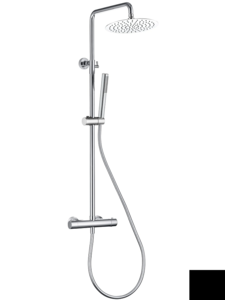 Изображение товара Душевая система Splendy Relax P RP208XTR25C1BM, термостатическая, черная матовая