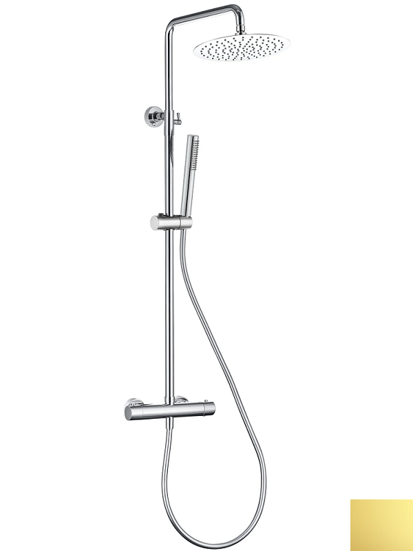 Изображение товара Душевая система Splendy Relax P RP208XTR25C1GM, термостатическая, золото матовое
