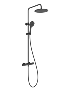 Изображение товара Душевая система Splendy Relax R RR208XTR26R3BM, термостатическая, черная матовая