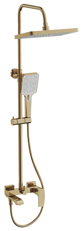 Изображение товара Душевая система Belz B507 B24507-5, золото, с изливом и лейкой