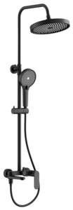 Изображение товара Душевая система Belz B24713-7, с изливом, черный матовый