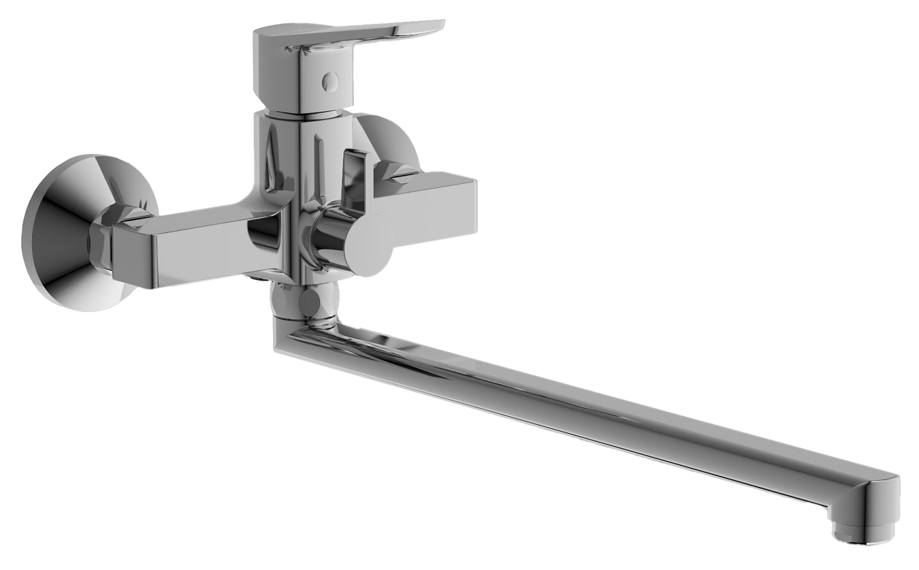Изображение товара Смеситель для ванны и душа Belz B22715-3 хром однорычажный вертикальный монтаж