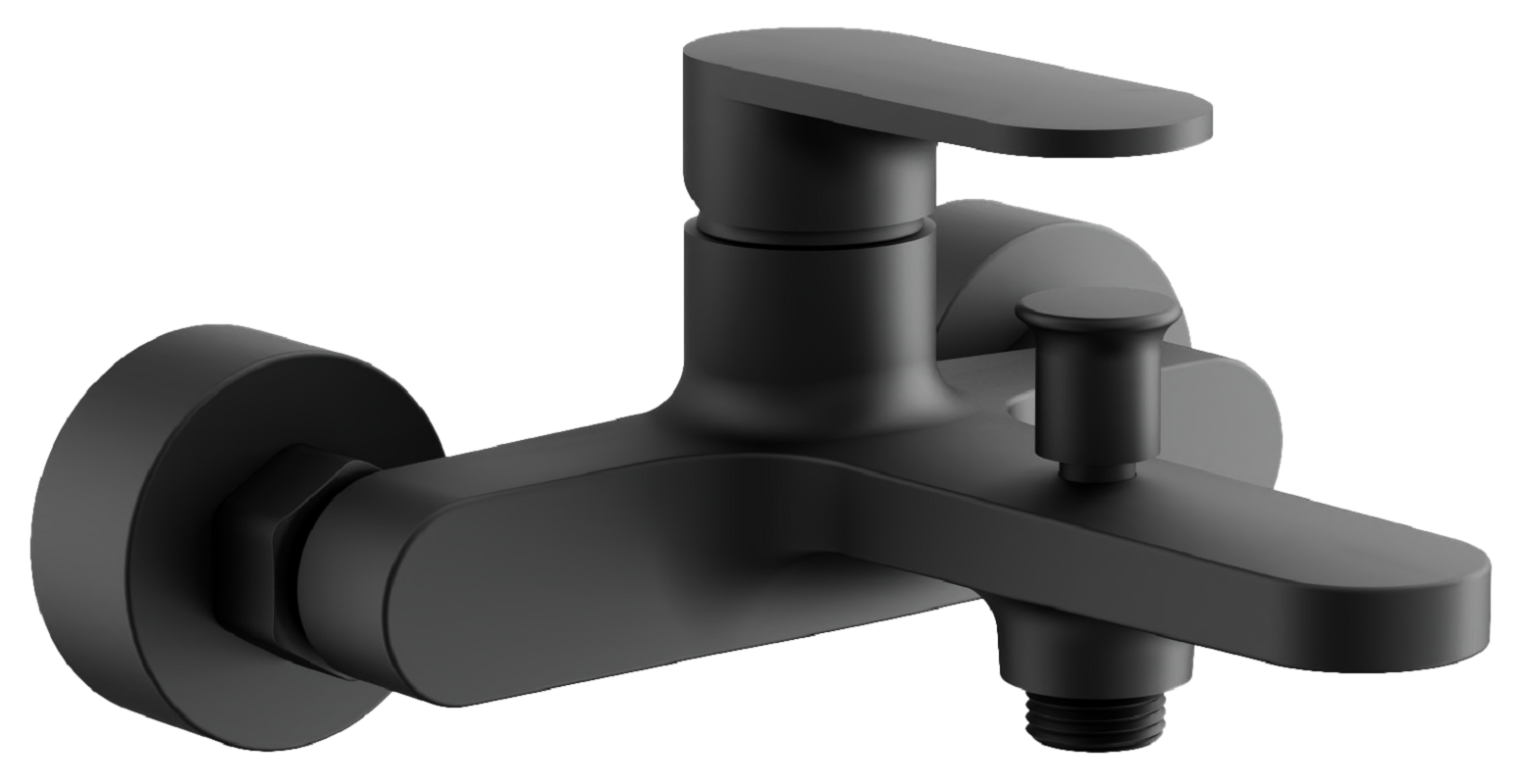 Изображение товара Смеситель для ванны и душа Belz B713 B61713-7 черный матовый Изображение товара Смеситель для ванны и душа Belz B713 B61713-7 черный матовый