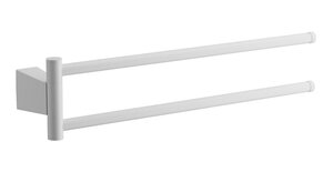 Изображение товара Полотенцедержатель Belz B911 B91512, двойной, поворотный, белый матовый